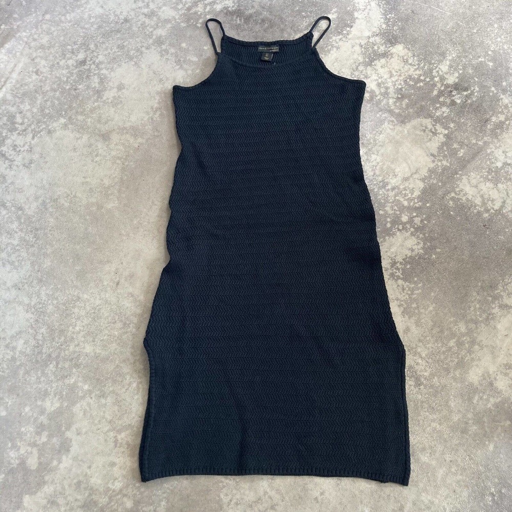 House of Harlow 1969 black knit sweater midi dress Women’s size Large new